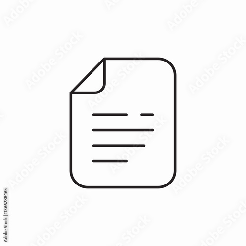 text document icon sign vector