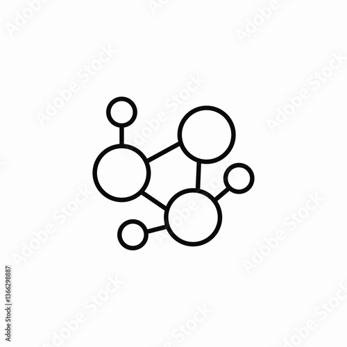 connection points icon sign vector