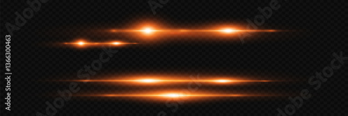Laser beams, horizontal light rays. Glowing abstract sparkling linear background.Vector.EPS 10