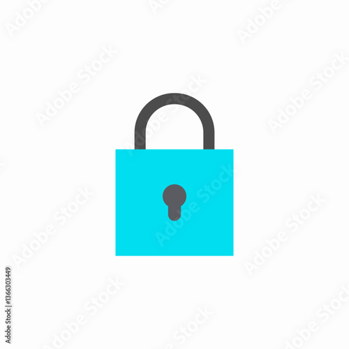 safe lock icon sign vector