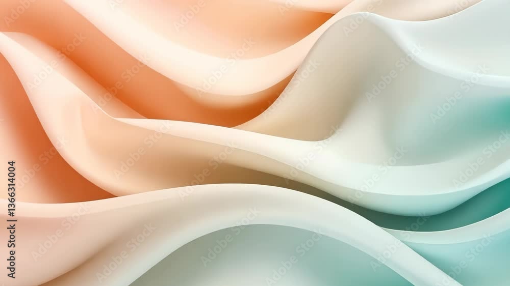 Elegant swirls of pastel colors create an abstract design in a soft, flowing texture
