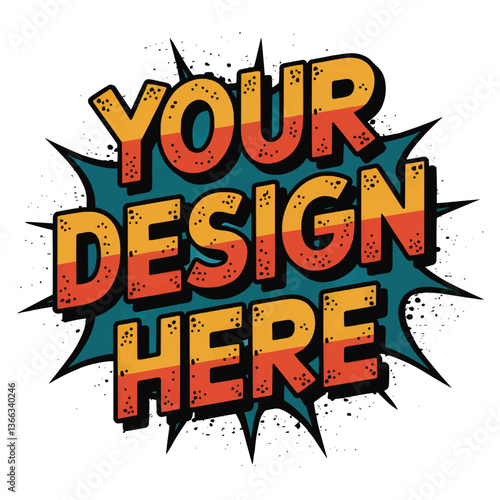 Your Design Here awesome typography t-shirt design