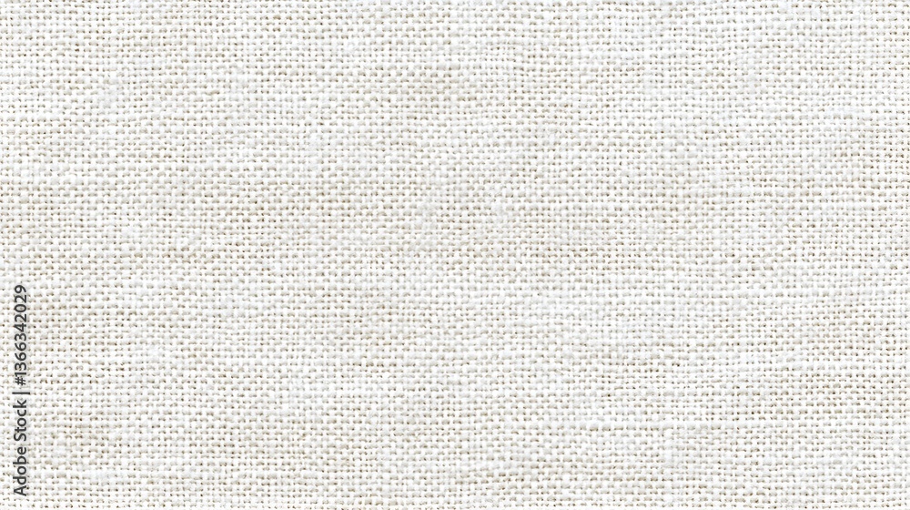 Fototapeta premium Professional Horizontal White Canvas Background Material for Design Projects
