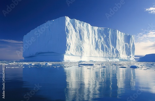 Wallpaper Mural Majestic iceberg floating in calm blue waters under a clear sky. Torontodigital.ca
