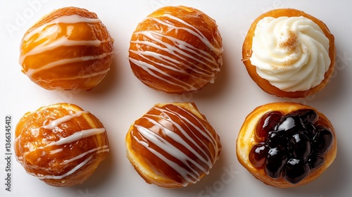 Wallpaper Mural Exquisite Gourmet Donuts Assortment Delighting the Senses with Variety and Sweetness Torontodigital.ca