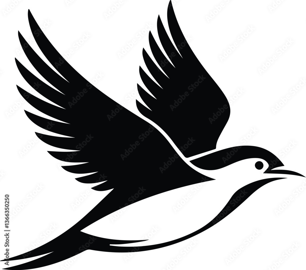 Fototapeta premium silhouette of a bird