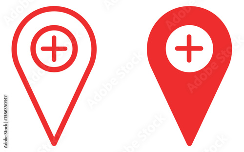 Free Download New location map icons. location marker. location pin. Flat icon set of location and map pins - GFXLoad