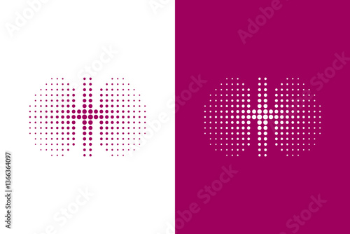 Urology logo combination. Unique kidney organ logotype design template.