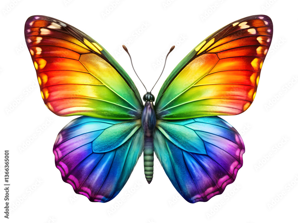 Fototapeta premium butterfly isolated on white background