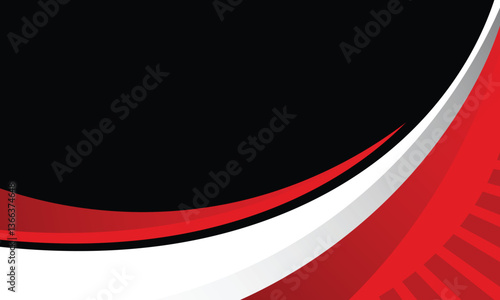 Red curved stripes racing background for car wrap stickers