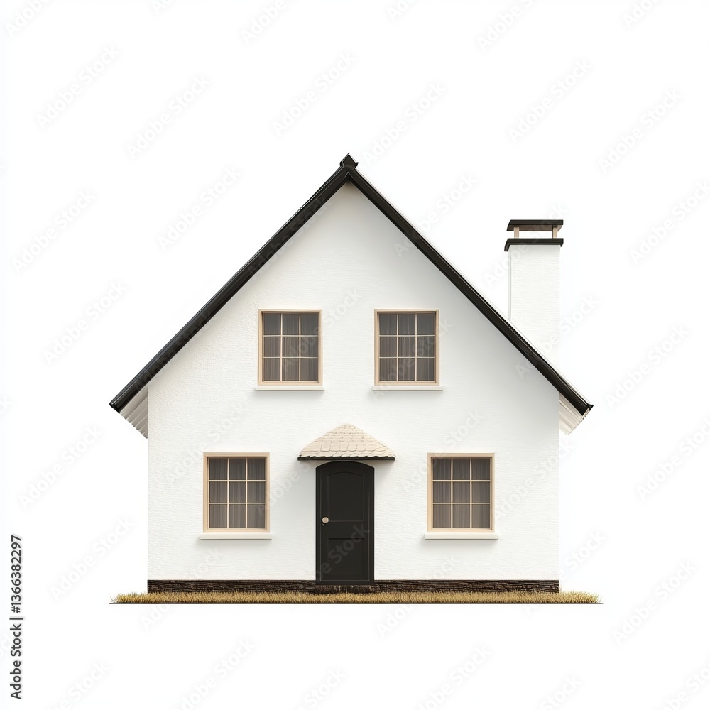 house isolated on white background house isolated on white background
