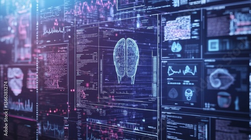 An AI powered system enhancing healthcare diagnostics by analyzing medical imaging, patient history, and lab results to provide more accurate diagnostic support