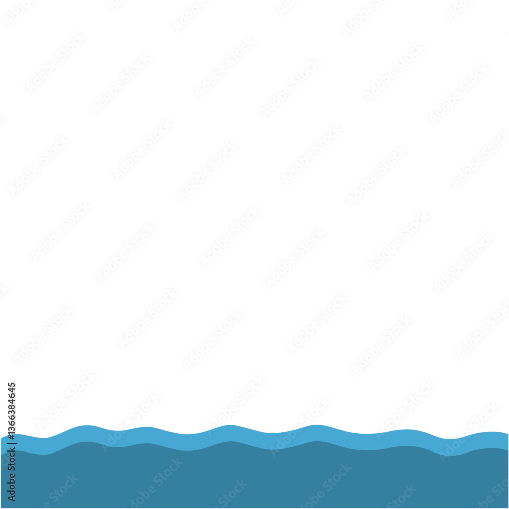 Blue Wave Bottom Border Blue Wave Bottom Border