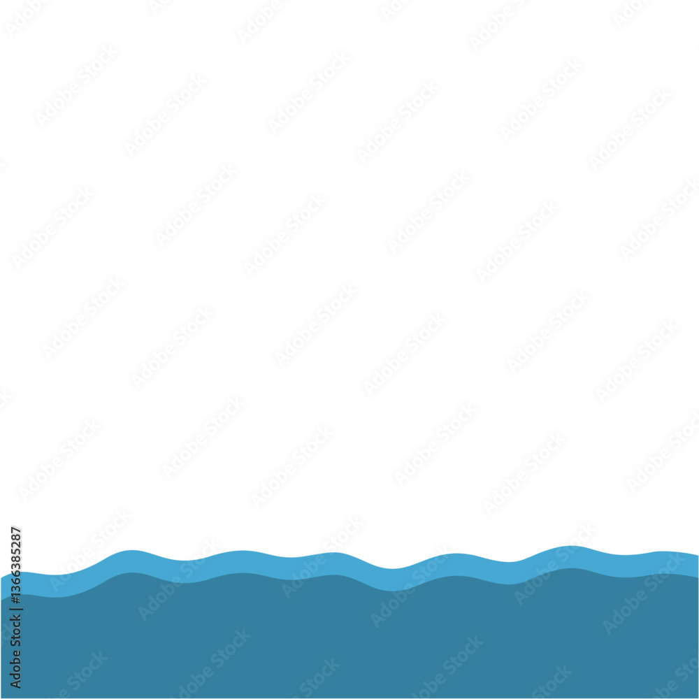 Blue Wave Bottom Border Blue Wave Bottom Border