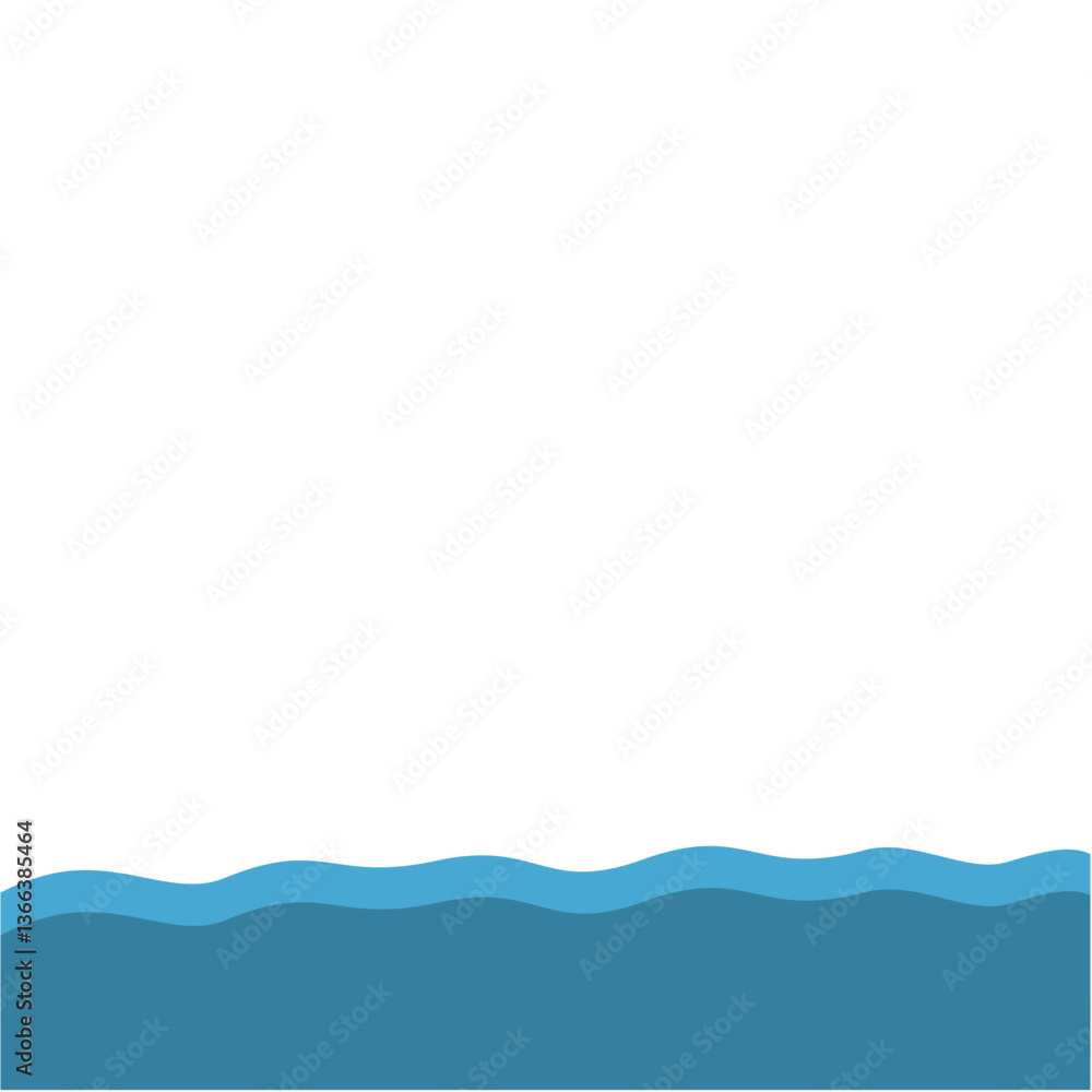 Blue Wave Bottom Border Blue Wave Bottom Border
