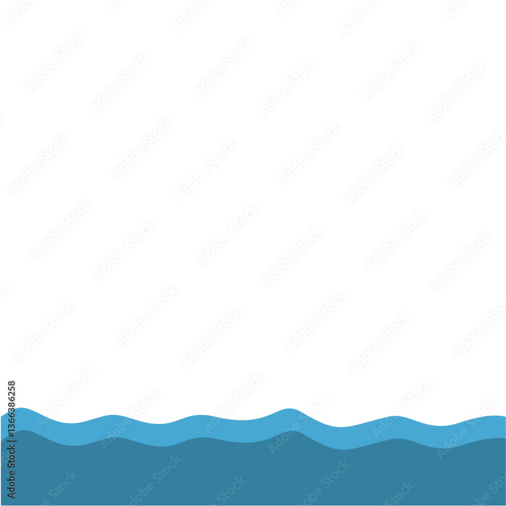 Blue Wave Bottom Border Blue Wave Bottom Border