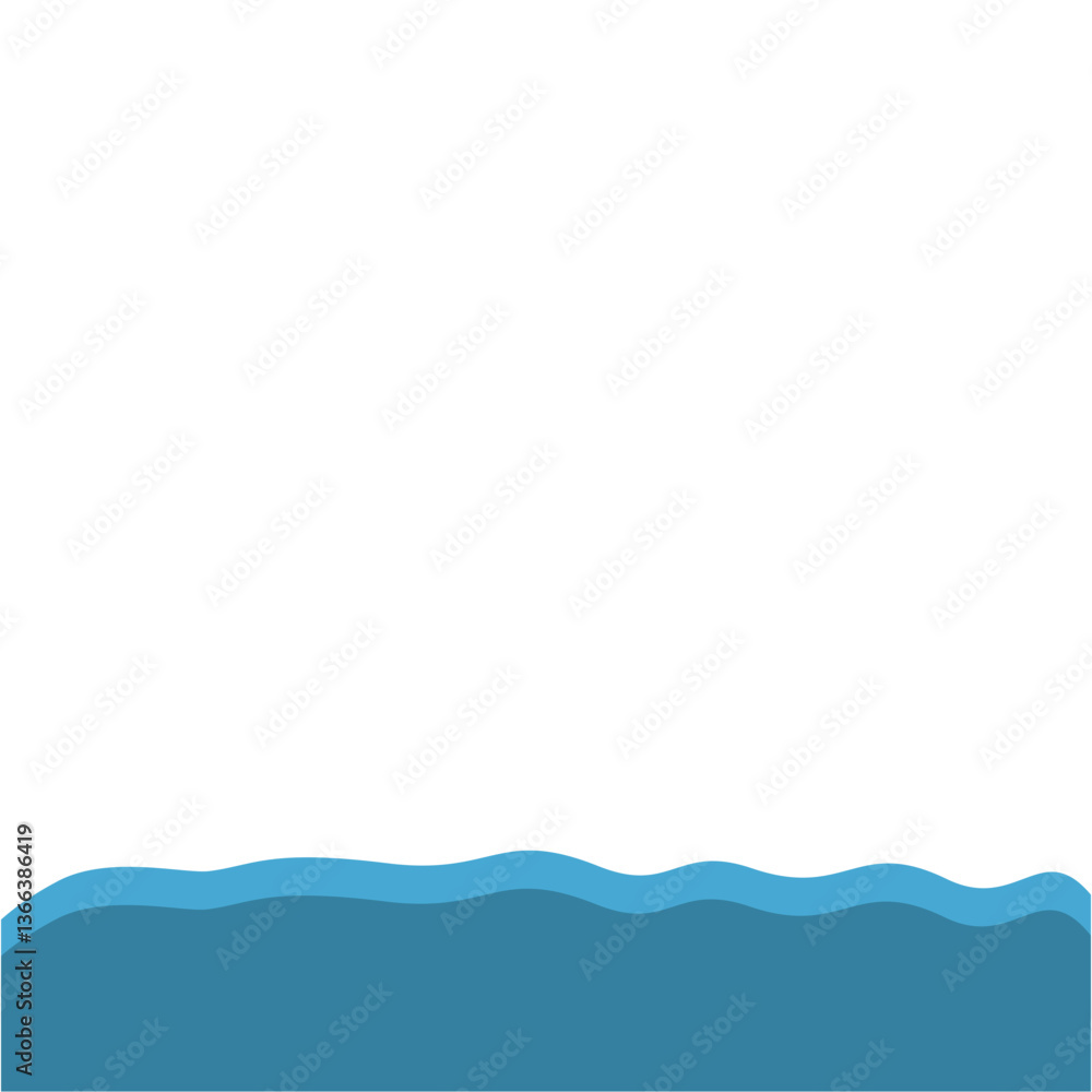 Blue Wave Bottom Border Blue Wave Bottom Border