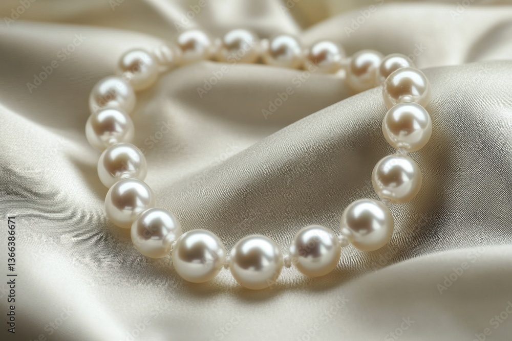 An elegant pearl necklace An elegant pearl necklace