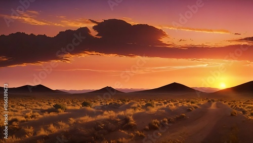 sunrise in the mountains