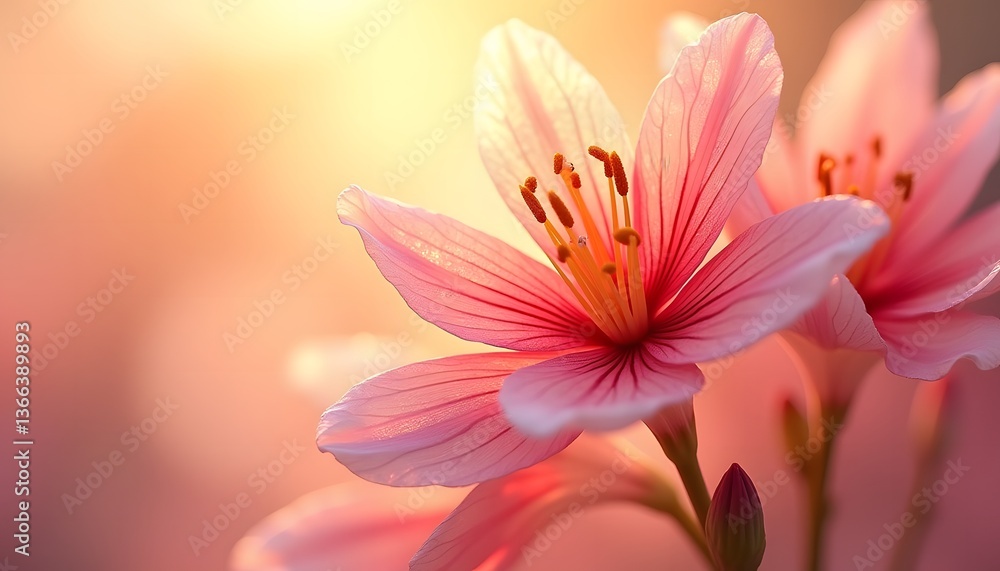 Pink Flower in Sunlight Pink Flower in Sunlight