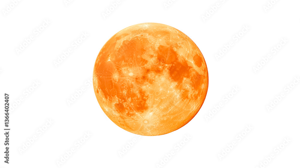 Blood moon in a black background, close up of the lunar surface, cut out transparent Blood moon in a black background, close up of the lunar surface, cut out transparent