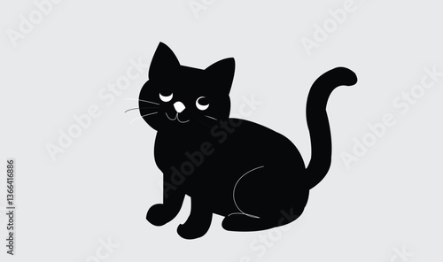Cat emoji icon vector image.