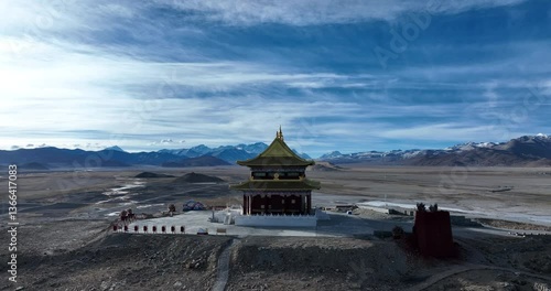 Chinese Guandi Temple in Tibet, China