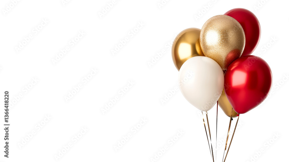 Balloons for a festive occasion with a black background, cut out transparent Balloons for a festive occasion with a black background, cut out transparent