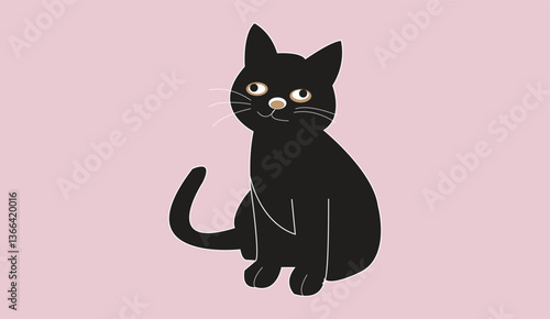 Cat emoji icon vector image.