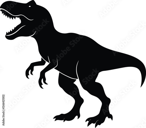 T REX Silhouette, Dinosaur png