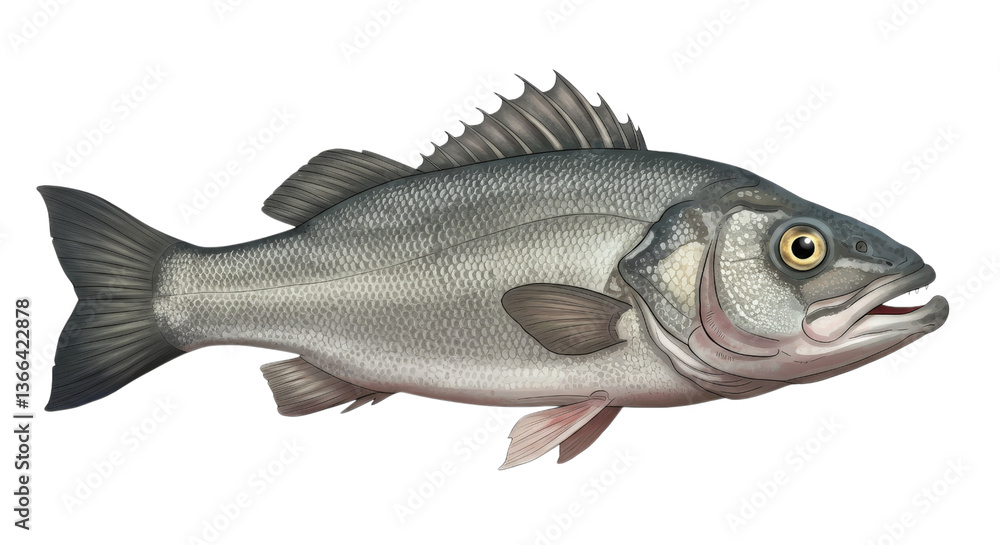 Obraz premium Gray fish closeup