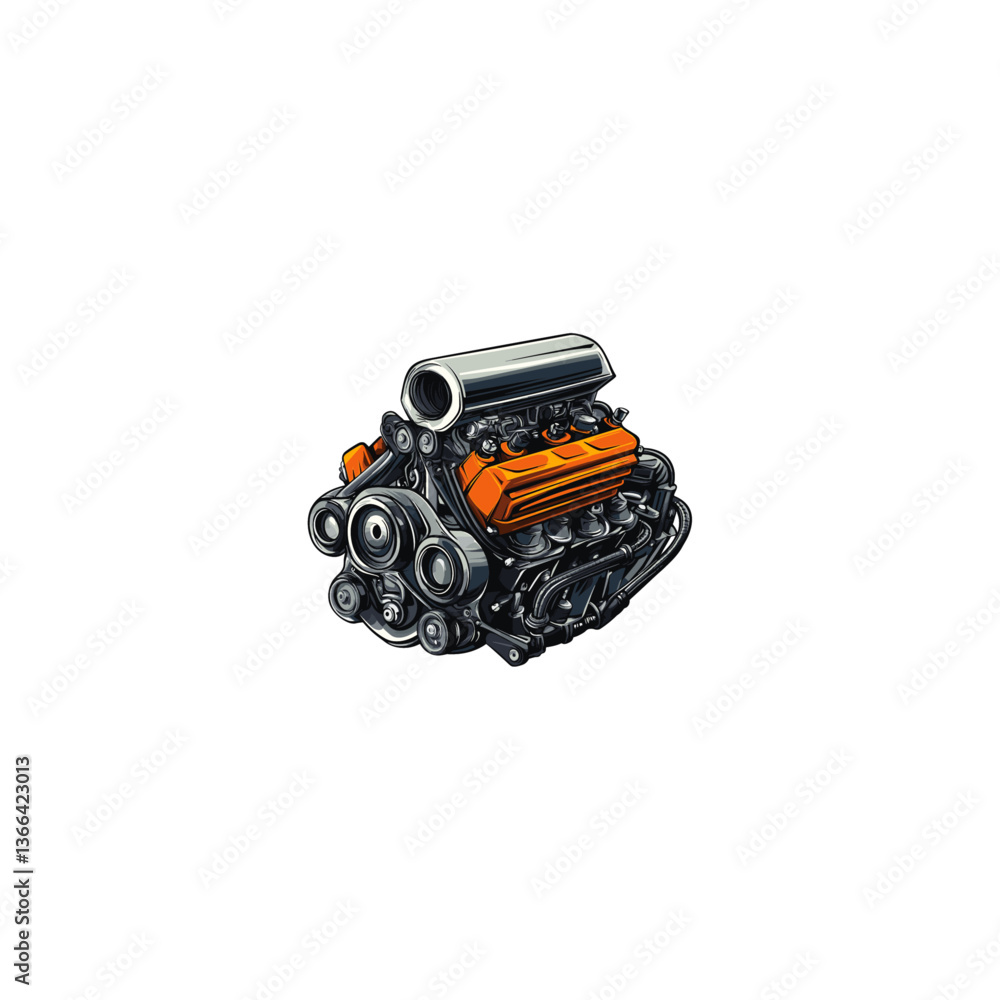 Car engine icon logo flat vector design Car engine icon logo flat vector design