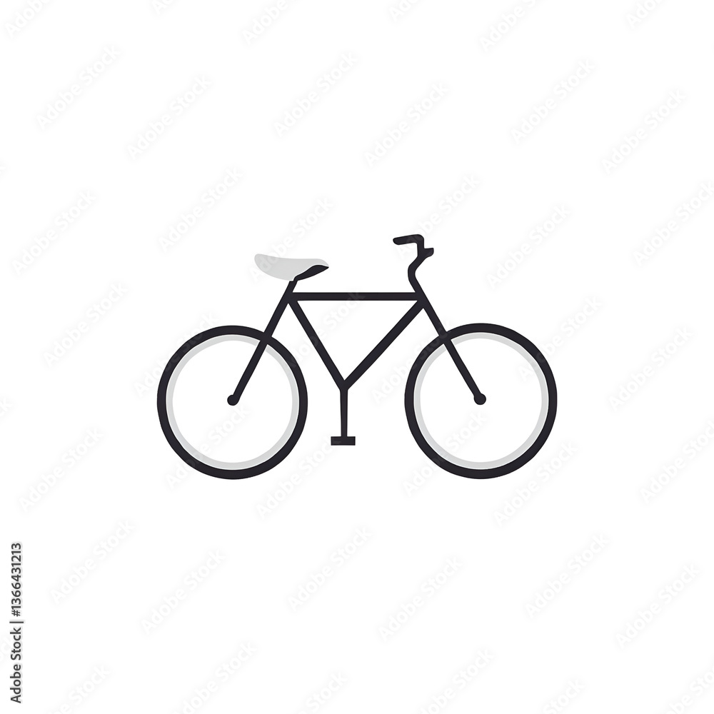 Fototapeta premium bicycle icon isolated on white