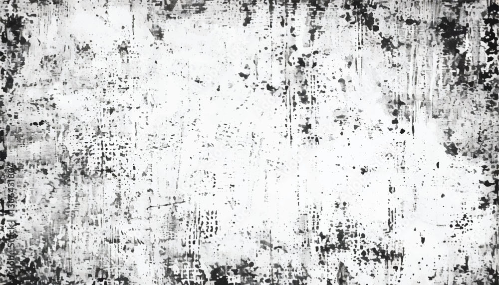 Fototapeta premium Black and white textured background. Grunge texture black and white. Abstract monochrome pattern.