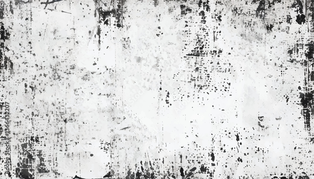 Fototapeta premium Black and white textured background. Grunge texture black and white. Abstract monochrome pattern.