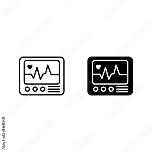 icu monitor icon set color editable
