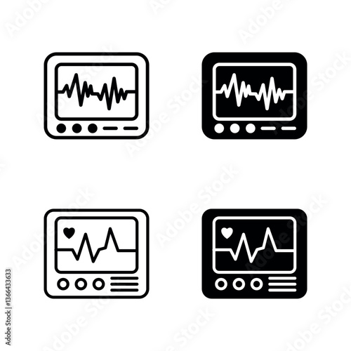 icu monitor icon set color editable