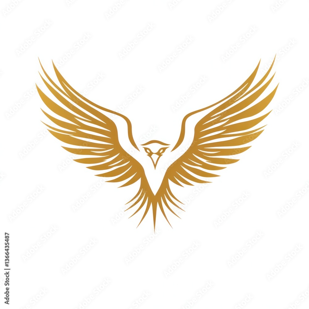 Obraz premium Fiery Phoenix Logo