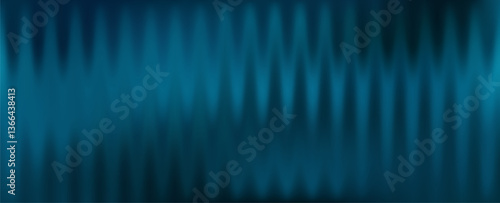 Abstract glassy blue wavy background with a smooth gradient and blurred light reflections. A modern futuristic texture in deep blue tones.