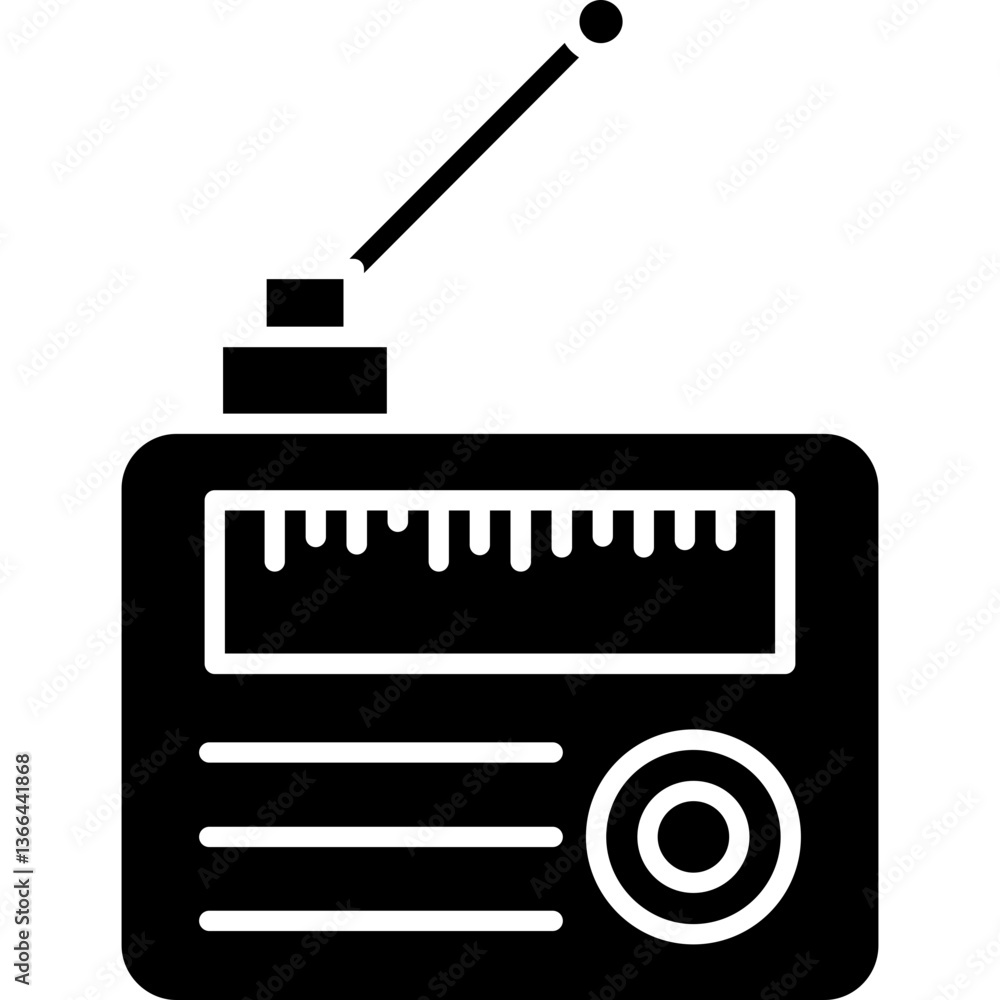 Fototapeta premium Radio Icon