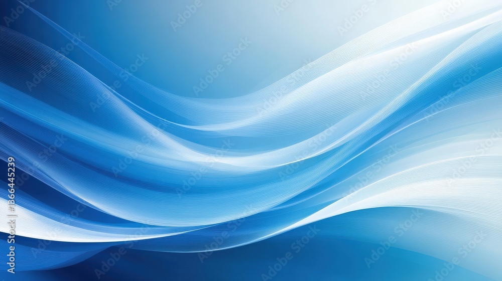 Abstract Blue and White Flowing Lines Background Abstract Blue and White Flowing Lines Background