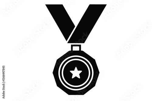 medal with ribbon