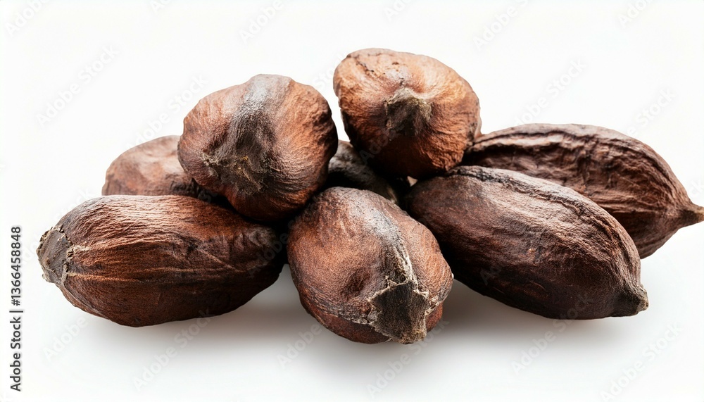 Fototapeta premium hazelnuts on white background