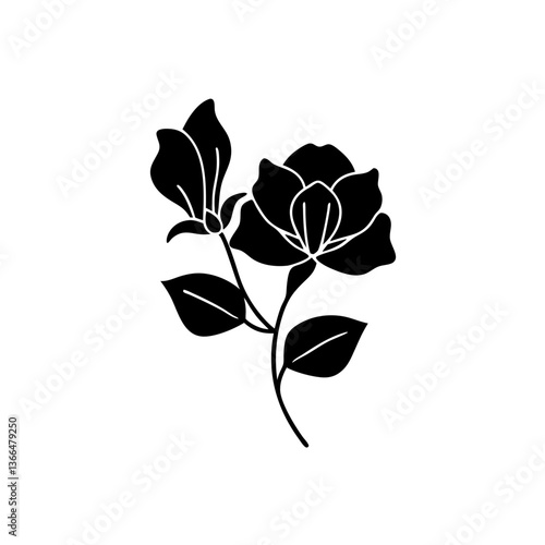 creative details Sweet Pea Flower Icon vector illustration
