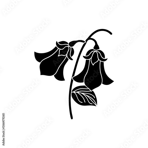 creative details Sweet Pea Flower Icon vector illustration
