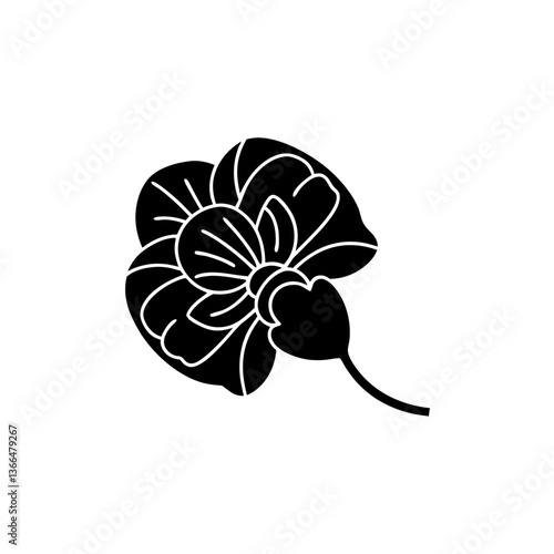 creative details Sweet Pea Flower Icon vector illustration
