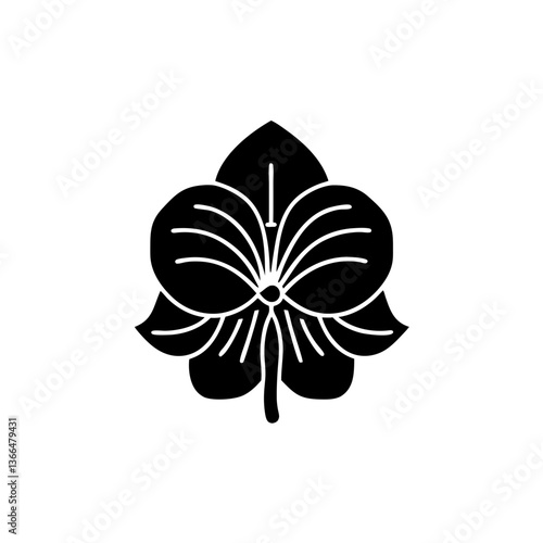 creative details Sweet Pea Flower Icon vector illustration
