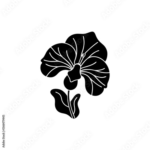 creative details Sweet Pea Flower Icon vector illustration
