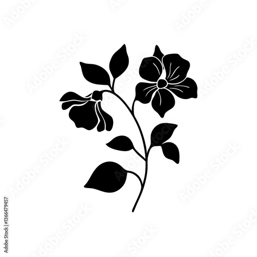creative details Sweet Pea Flower Icon vector illustration
