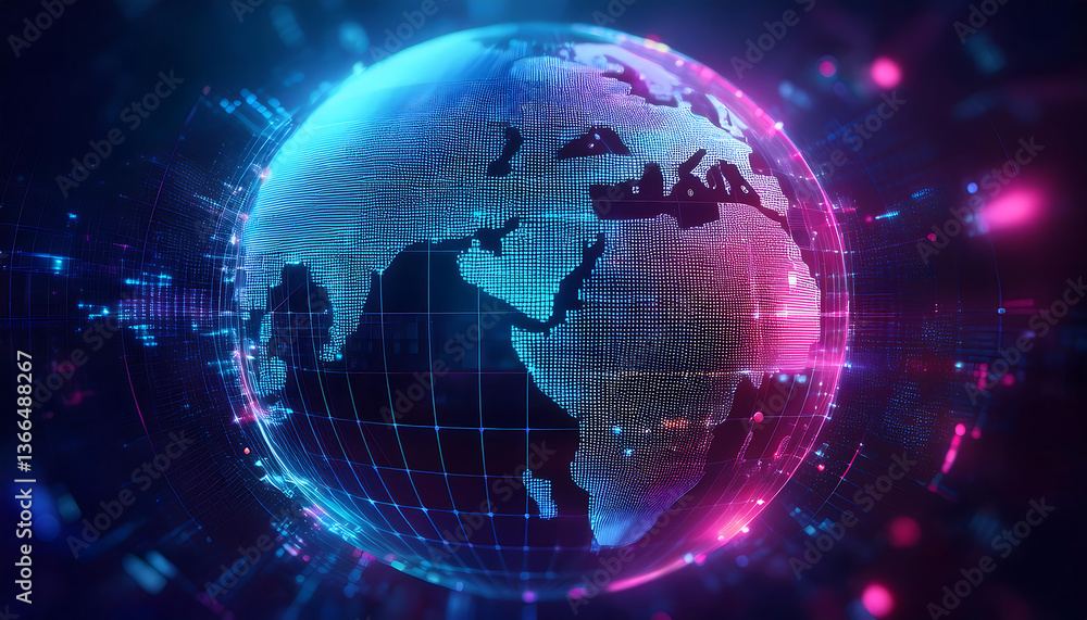 Fototapeta premium abstract background with earth